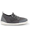 Bobux OUTLET Step-Up Play Knit Shoe - Smoke - Size 22, Stretchy Knitted Midsection! - Showroom Sample Shoes