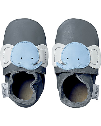 Bobux Soft Sole, Grey with Elephant - The next best thing after bare feet! Shoes