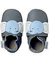 Bobux Soft Sole, Grey with Elephant - The next best thing after bare feet! Soft Sole Shoes
