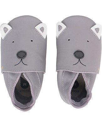 Bobux Soft Sole, Gull Grey Woof - The next best thing after bare feet! Soft Sole Shoes