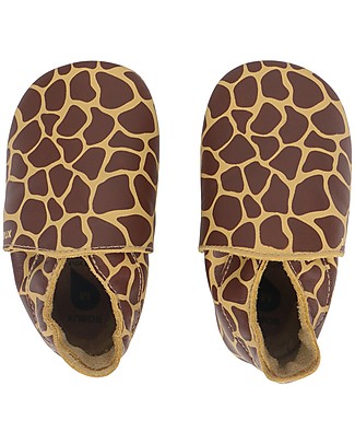 Bobux Soft Sole - Leaf Giraffe Print - The next best thing after bare feet! Bobux Soft Sole
