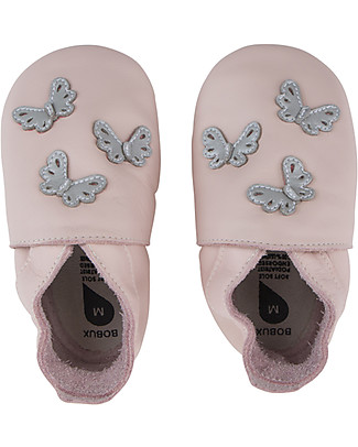 Bobux Soft Sole, Light pink with Blossom Butterflies - The next best thing after bare feet! Shoes