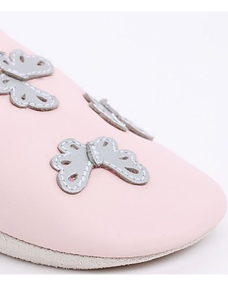 Bobux Soft Sole, Light pink with Blossom Butterflies - The next best thing after bare feet! Shoes