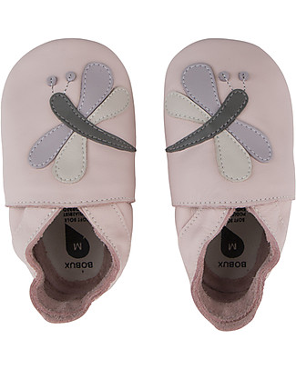 Bobux Soft Sole, Light pink with Dragonfly Blossom - The next best thing after bare feet! Soft Sole Shoes