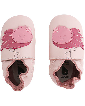 Bobux Soft Sole, Light Pink with Flamingo - The next best thing after bare feet! Soft Sole Shoes