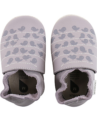 Bobux Soft Sole, Lilac with Birds - The next best thing after bare feet! Bobux Soft Sole
