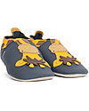 Bobux Soft Sole, Navy con Giraffe - The next best thing after bare feet! Soft Sole Shoes