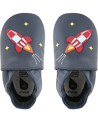 Bobux Soft Sole, Navy with Rocket - The next best thing after bare feet! Shoes