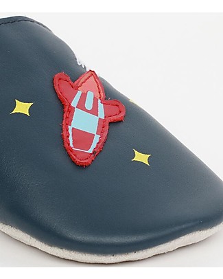 Bobux Soft Sole, Navy with Rocket - The next best thing after bare feet! Shoes