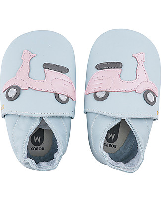 Bobux Soft Sole - Scoot Sky Grey - The next best thing after bare feet! Bobux Soft Sole
