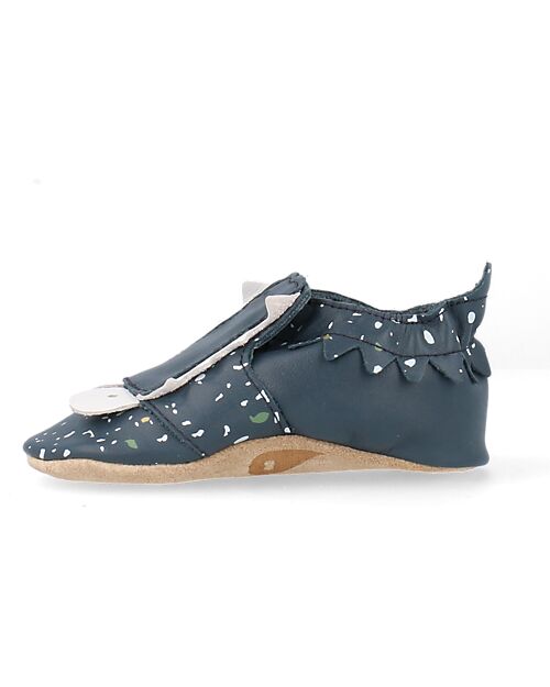 Bobux Soft Sole Snap Terrazzo - Navy - the Next Best thing After Bare Feet! Soft Sole Shoes
