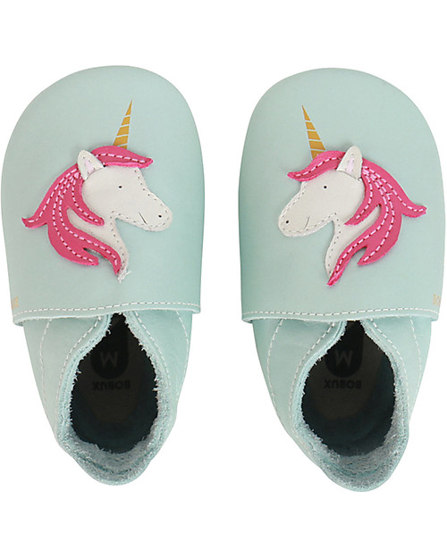 Bobux Soft Sole - Stardust Aqua Shimmer - The next best thing after bare feet! Soft Sole Shoes