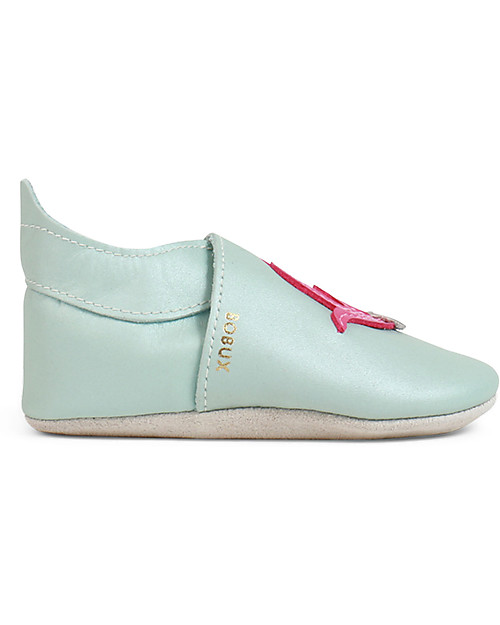 Bobux Soft Sole - Stardust Aqua Shimmer - The next best thing after bare feet! Soft Sole Shoes