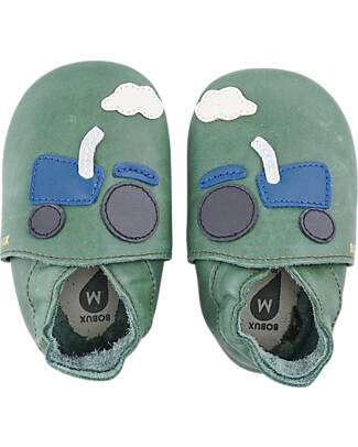 Bobux Soft Sole - Tracks - Olive - The next best thing after bare feet! Soft Sole Shoes