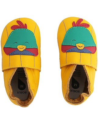 Bobux Soft Sole, Yellow with Bird- The next best thing after bare feet! Soft Sole Shoes