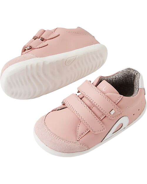 Bobux Step Up Blaze Shoes - Ballet Pink - Premium Leather - First Steps Shoes