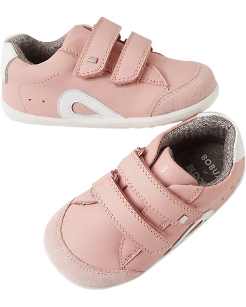 Bobux Step Up Blaze Shoes - Ballet Pink - Premium Leather - First Steps Shoes