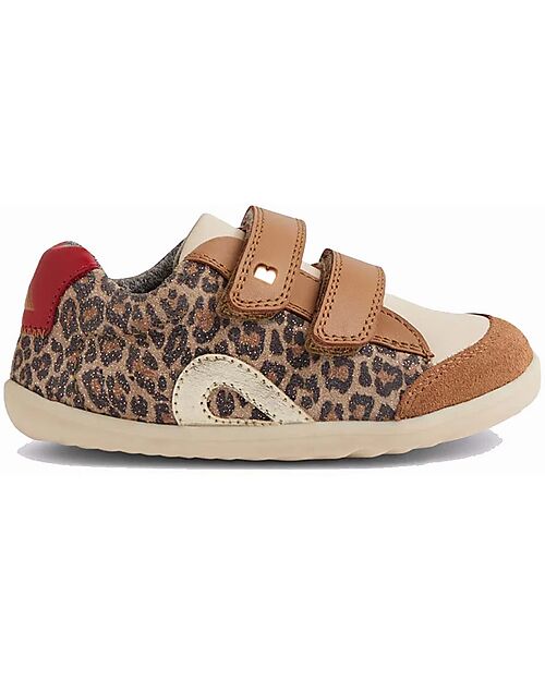 Bobux Step Up Blaze Shoes - Leopard Shimmer - Premium Leather - First Steps Shoes