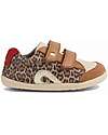 Bobux Step Up Blaze Shoes - Leopard Shimmer - Premium Leather - First Steps Shoes