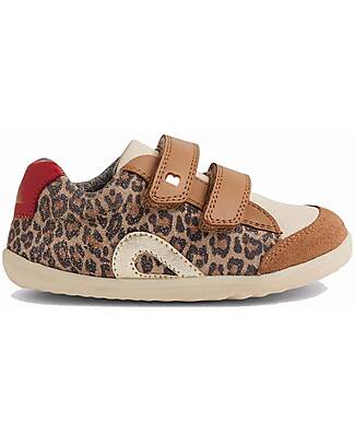 Bobux Step Up Blaze Shoes - Leopard Shimmer - Premium Leather - First Steps Shoes