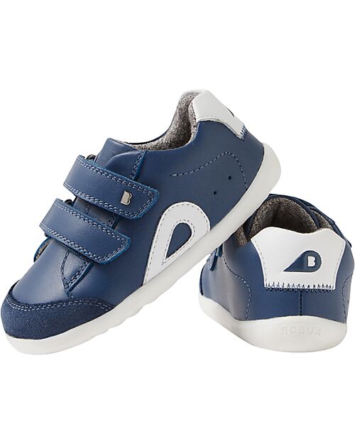 Bobux Step Up Blaze Shoes - Vintage Indigo - Premium Leather - First Steps Shoes