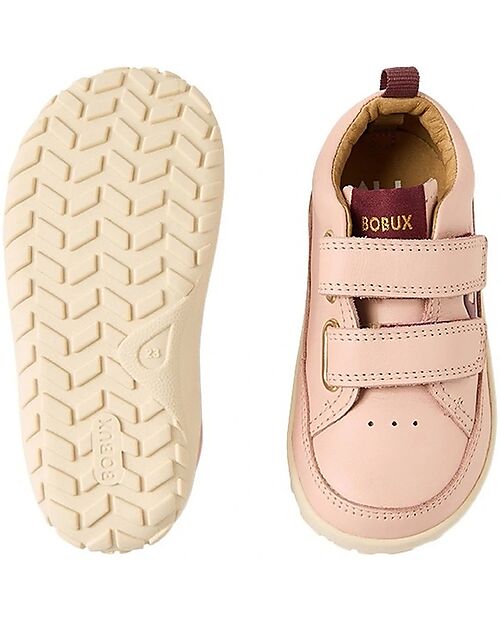 Bobux Step Up Champ Chalk Shoes - Alpha - Cashmere Rose - Barefoot - First Steps Shoes
