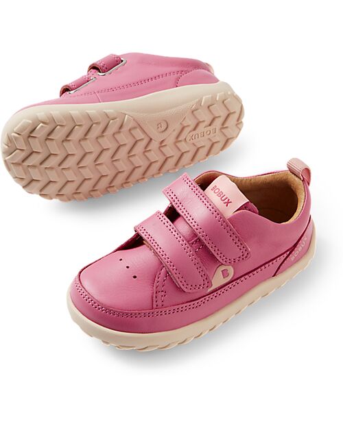 Bobux Step Up Champ Chalk Shoes - Alpha - Cashmere Rose - Barefoot - First Steps Shoes