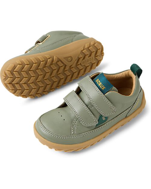 Bobux Step Up Champ Chalk Shoes - Alpha - Vetiver - Barefoot - First Steps Shoes