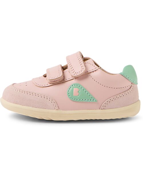 Bobux Step Up Champ Chalk Shoes - Ballet Pink Hemlock - First Steps Shoes