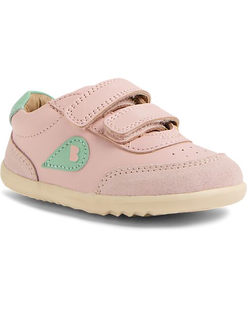 Bobux Step Up Champ Chalk Shoes - Ballet Pink Hemlock - First Steps Shoes