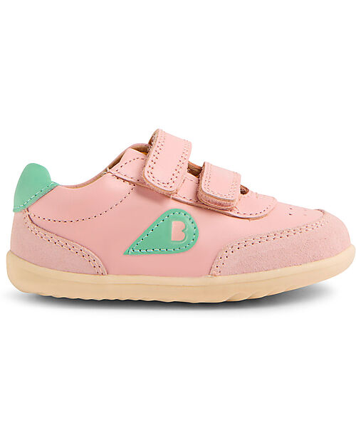 Bobux Step Up Champ Chalk Shoes - Ballet Pink Hemlock - First Steps Shoes