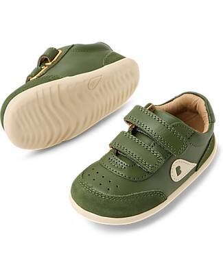 Bobux Step Up Champ Chalk Shoes - Bronze Green - First Steps Shoes