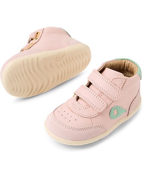 Bobux Step Up Champ High Shoes - Ballet Pink Hemlock - First Steps Shoes