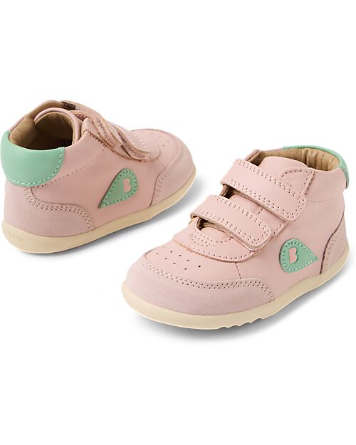 Bobux Step Up Champ High Shoes - Ballet Pink Hemlock - First Steps Shoes