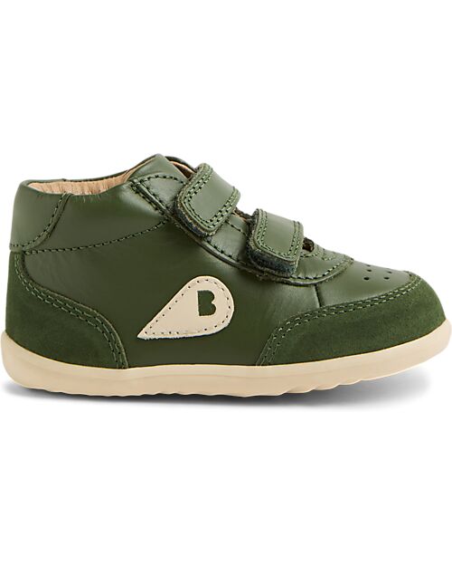 Bobux Step Up Champ High Shoes - Bronze Green - First Steps Shoes