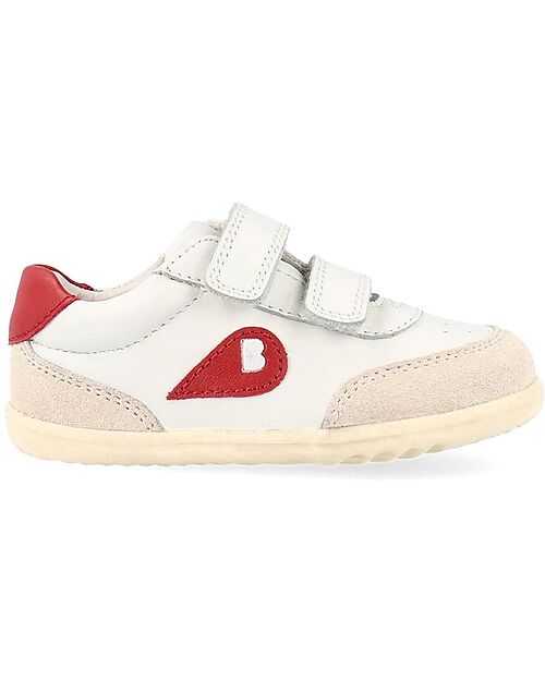 Bobux Step Up Champ Shoes - Caramel and Tibetan Red - First Steps Shoes