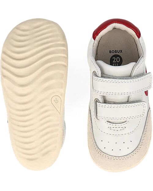 Bobux Step Up Champ Shoes - Caramel and Tibetan Red - First Steps Shoes