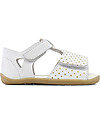 Bobux Step-Up Classic Mirror Sandal, White/Gold - Ultra flexible, perfect for first steps! Sandals