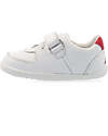 Bobux Step Up Comet Shoe - White and Red - First Steps Shoes