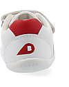 Bobux Step Up Comet Shoe - White and Red - First Steps Shoes