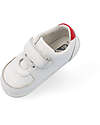 Bobux Step Up Comet Shoe - White and Red - First Steps Shoes