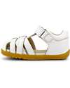 Bobux Step-Up Cross Jump Sandal - White - Flexible Sole for First Steps Sandals