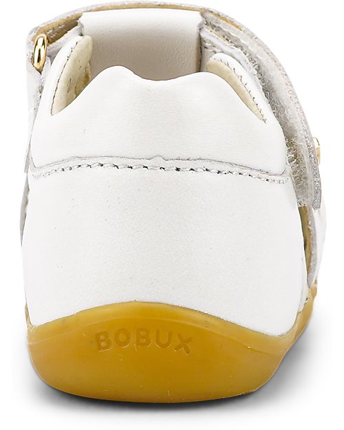 Bobux Step-Up Cross Jump Sandal - White - Flexible Sole for First Steps Sandals