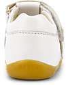 Bobux Step-Up Cross Jump Sandal - White - Flexible Sole for First Steps Sandals