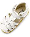 Bobux Step-Up Cross Jump Sandal - White - Flexible Sole for First Steps Sandals