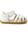 Bobux Step-Up Cross Jump Sandal - White - Flexible Sole for First Steps Sandals