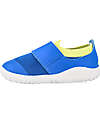 Bobux Step Up Dimension III Shoe - Snorkel Blue and Sunny Lime - First Steps Shoes