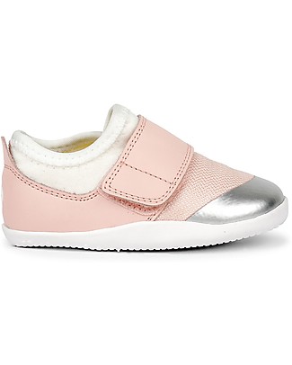 Bobux Step-Up Dimension2 Shoe - Seashell/Silver - Merino Wool and Superior Comfort! Shoes