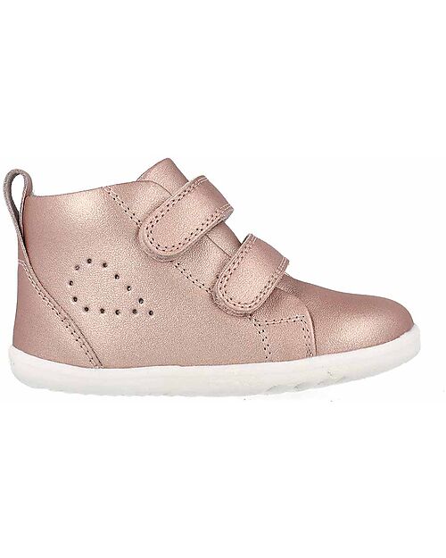 Bobux Step Up Grass Court High Boot - Rose Gold - First Walkers Shoes