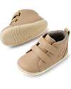 Bobux Step Up Grass Court High - Warm Taupe - First Walkers Shoes